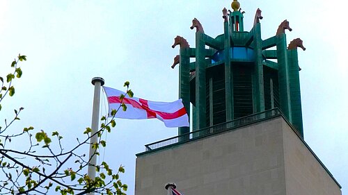 St George flag at Civic Centre