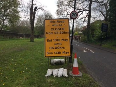 Salters Bridge closure 7