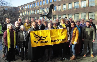 Newcastle Lib Dem Focus team 2018