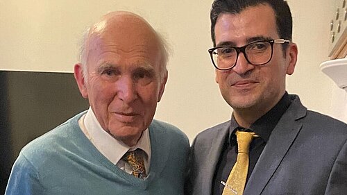 Ali Avaei and Sir Vince Cable