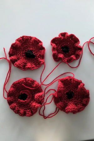 woollen poppies