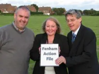 Fenham Lib Dem Focus Team (from left) Councillor Colin Daglish, Focus Editor Mitzi Emery and Councillor PJ Morrissey