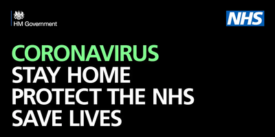 Stay Home, Stay Safe Coronavirus Message