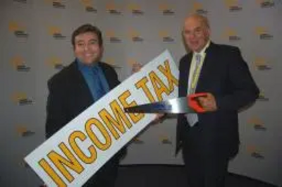 Ron Beadle with Lib Dem Acting Leader Vince Cable