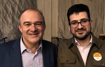 Ed Davey and Ali Avaei