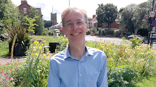 Mark with Heaton Road flowers