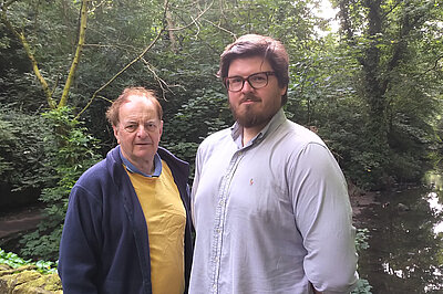 Cllr Robin Ashby & Cllr James Coles in Jesmond Dene