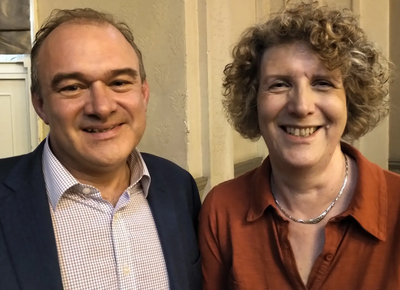 Ed Davey and Wendy Taylor