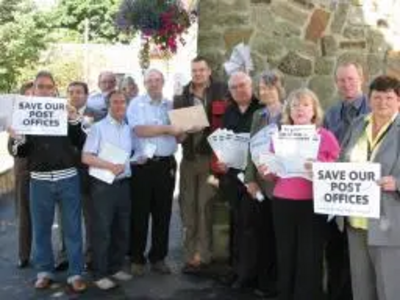 Lib Dems outside Walbottle Post Office