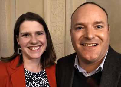 Cllr Nick Cott and Jo Swinson