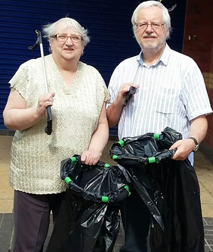 Fawdon litter pick