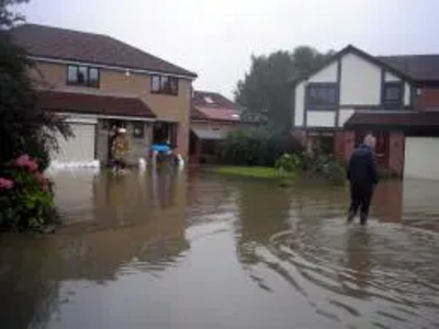 John Shipley inspects flooding in Parklands