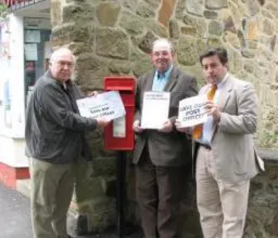 Lib Dems outside Walbottle Post Office